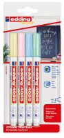 Kreidemarker 4085 Rundspitze 1-2 mm - 4er Etui Pastellfarben