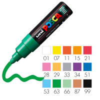Marker POSCA PC-7M breit Rundspitze 4,5-5,5 mm - 15 Farben
