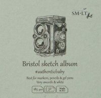 Skizzenbuch Authentic 14x14 cm -Bristollkarton, 32 Blatt,...
