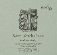 Skizzenblock Authentic 9x9 cm - Bristolkarton, 48 Blatt,...