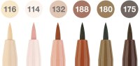 Tuschestift Pitt Artist Pen Brush Portrait - 6er Etui