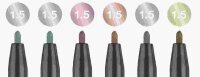 Marker Metallics 1,5 mm Spitze - 6er Kartonetui