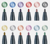 Marker Metallics 1,5 mm Spitze - 12er Kartonetui