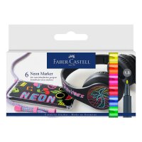 Marker NEON 1,5 mm Spitze - 6er Kartonetui