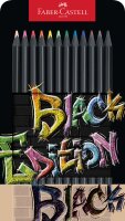 Buntstift Black Edition Super Soft Mine: 3,3 mm - 12er...