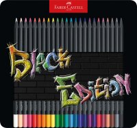 Buntstift Black Edition Super Soft Mine: 3,3 mm - 24er...