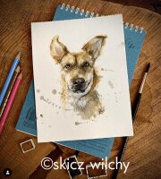 Aquarellpapier Authentic weiß, rau, 280 g/qm - 8...