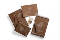 Authentic braunes Aquarellpapier 280g/qm - 3 Formate