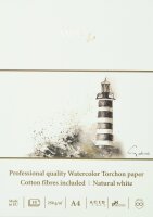 Künstler Aquarellblock DIN A4 - Torchon, 250g/qm, 10...