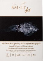 Zeichenblock DIN A5 - synthetisch schwarzes Papier,...