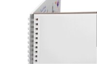 Aquarell Reisetagebuch spiraliert, -260g/qm, 15x28 cm -...