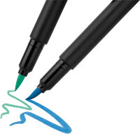 Filzstift Pinselspitze Black Edition - 10er Kartonetui