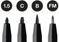 Tuschestift Pitt Artist Pen schwarz 1,5 / C / B /...