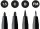 Tuschestift Pitt Artist Pen schwarz 1,5 / C / B / Pinselspitze - 4er Etui