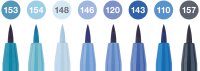 Tuschestift Pitt Artist Pen Blau-Töne - 8er Etui