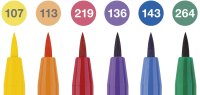 Tuschestift Pitt Artist Pen Colour wheel - 6er Etui