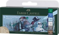 Tuschestift Pitt Artist Pen Brush - 6er Etui Winter