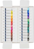 Aquarellfarbe Tube a 9 ml - 24er Kartonetui