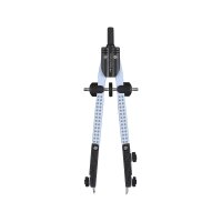 Schnellverstellzirkel mit 2 Gelenken und Zapfen - sky blue