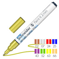 Metallic-Marker Paint-It 011 2 mm - 8 Farben