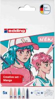 Acrylmarker 5300 fein Rundspitze 1-2 mm - 5er Set Manga...
