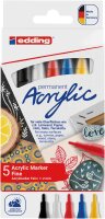 Acrylmarker 5300 fein Rundspitze 1-2 mm - 5er Etui basic