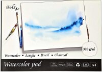 Traditioneller Aquarellblock A4 - Cold-Press, 10 Blatt,...