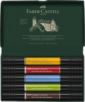 Dualmarker Pitt Artist Pen - 5er Etui sortiert