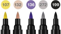 Dualmarker Pitt Artist Pen - 5er Etui Fashion