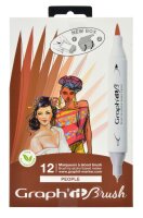 Layoutmarker GRAPHIT Sketch Brush & extra fine 12er...