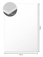Schaumstoffplatte 10 mm - 50x70cm weiß - 10er Pack