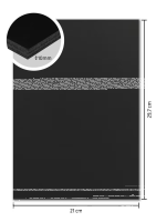 Schaumstoffplatte 10 mm - A4 , schwarz - 10er Pack