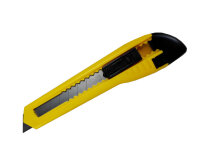 Cutter Plastic 18mm, schwarz-gelb