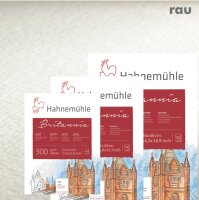 Aquarellblock "Britannia" rau, 300 g/qm,12...