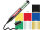 Lackmarker Ecoline 50 wasserbasiert, Rundspitze 2-3 mm - 8 Farben