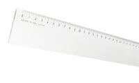 Lineal 40 cm mm-Teilung, glasklares Plexiglas
