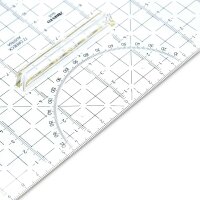 TZ-Dreieck 32,5 cm mit Griff, Facette und Tuschenoppen, Plexiglas
