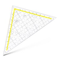 TZ-Dreieck 22,5 cm ohne Facette, mit Tuschenoppen, Plexiglas