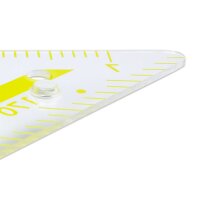 Wandtafel TZ-Dreieck 80 cm mit Griff, transparenter Kunststoff