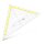 TZ-Dreieck 22,5 cm, 400 Gon Facette an Hypotenuse, Tuschenoppen
