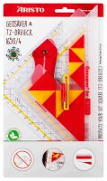 TZ-Dreieck 25 cm mit Geosaver Geodreieck 1650/4 mit Geosaver