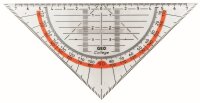 Geometrie Dreieck 16 cm mit Griff, Facette und...