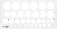 College Schulkreisschablone Format 35 x 13 cm, Kreise...