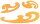 Burmester Kurvenlineal-Satz 3-teilig, orange-transparent
