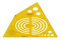 Schablone Axonograph Isometric DIN 5, 240 x 135 mm,...