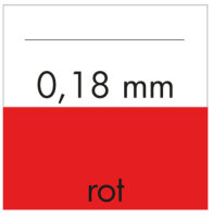 Tuschef&uuml;ller mg1 0.18 mm Farbcode rot, nachf&uuml;llbar
