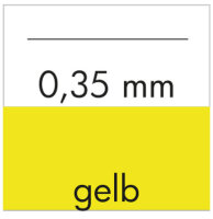 Tuschef&uuml;ller mg1 0.35 mm Farbcode gelb,...