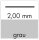 Tuschefüller mg1 2.00 mm Farbcode grau, nachfüllbar