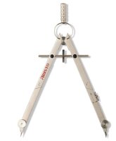 Teilzirkel aus Vollmetall 2 Gelenke, Adapter, Ersatzminen