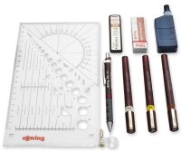 Tuschefüllerset rotring ISOGRAPH 0,25 / 0,35 / 0,50 mm